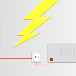 Schema, von links nach rechts: Der Hausstrom wird über eine dedizierte Sicherung (schwarz) an eine einzelne Steckdose exklusiv für die Hifi-Anlage oder einzelne ihrer Komponenten geliefert.